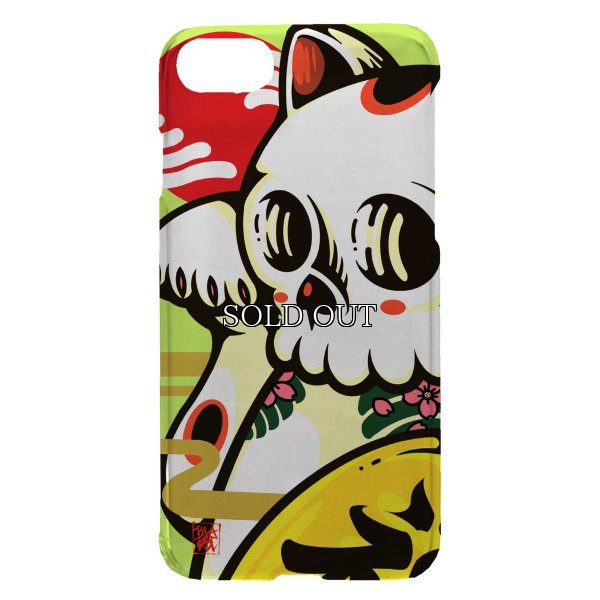 画像1: [MOYA]LUCKY CAT SKULL スマホケース 全機種対応 (1)